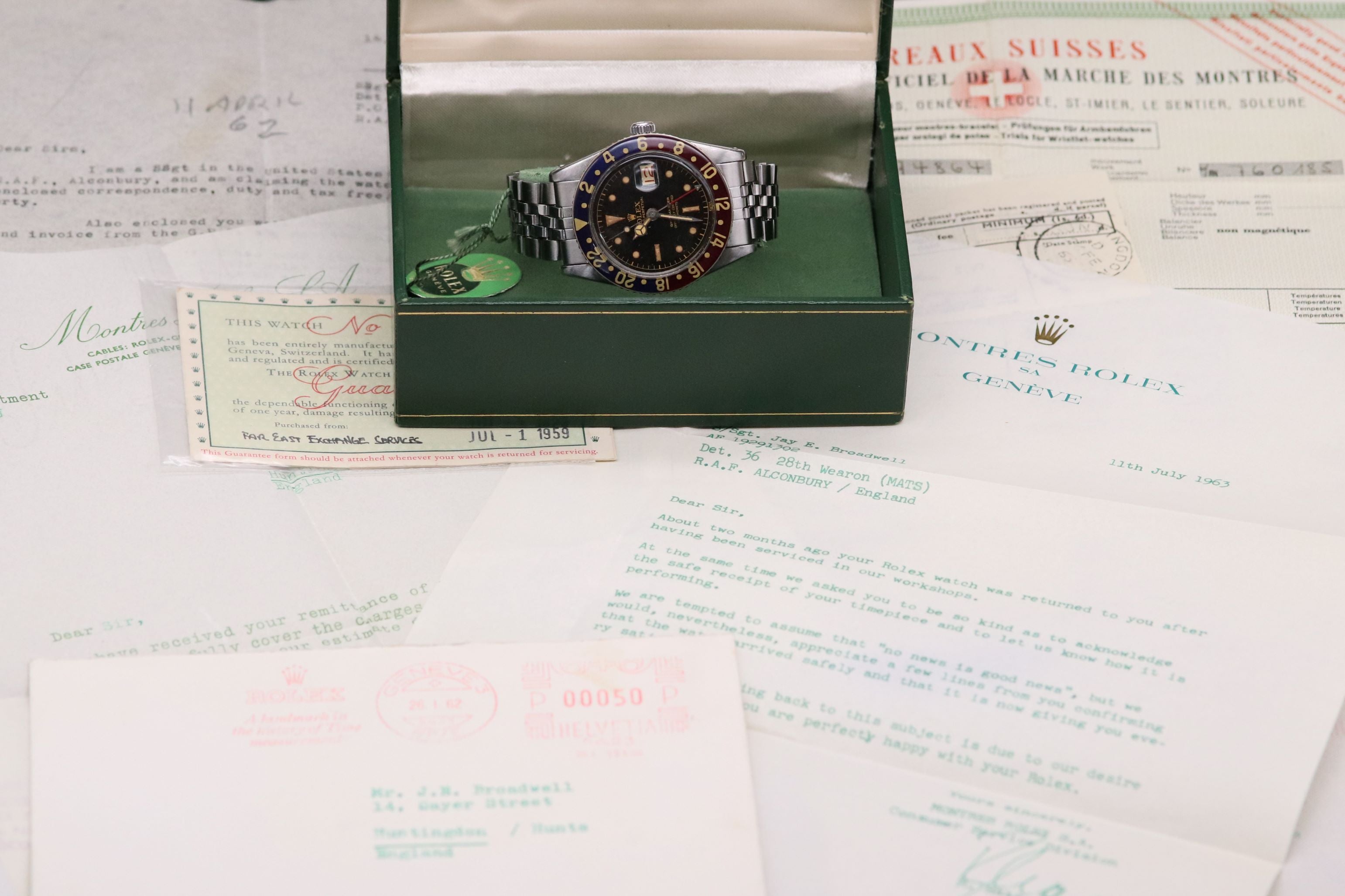 Rolex GMT-Master 6542 US Air Force