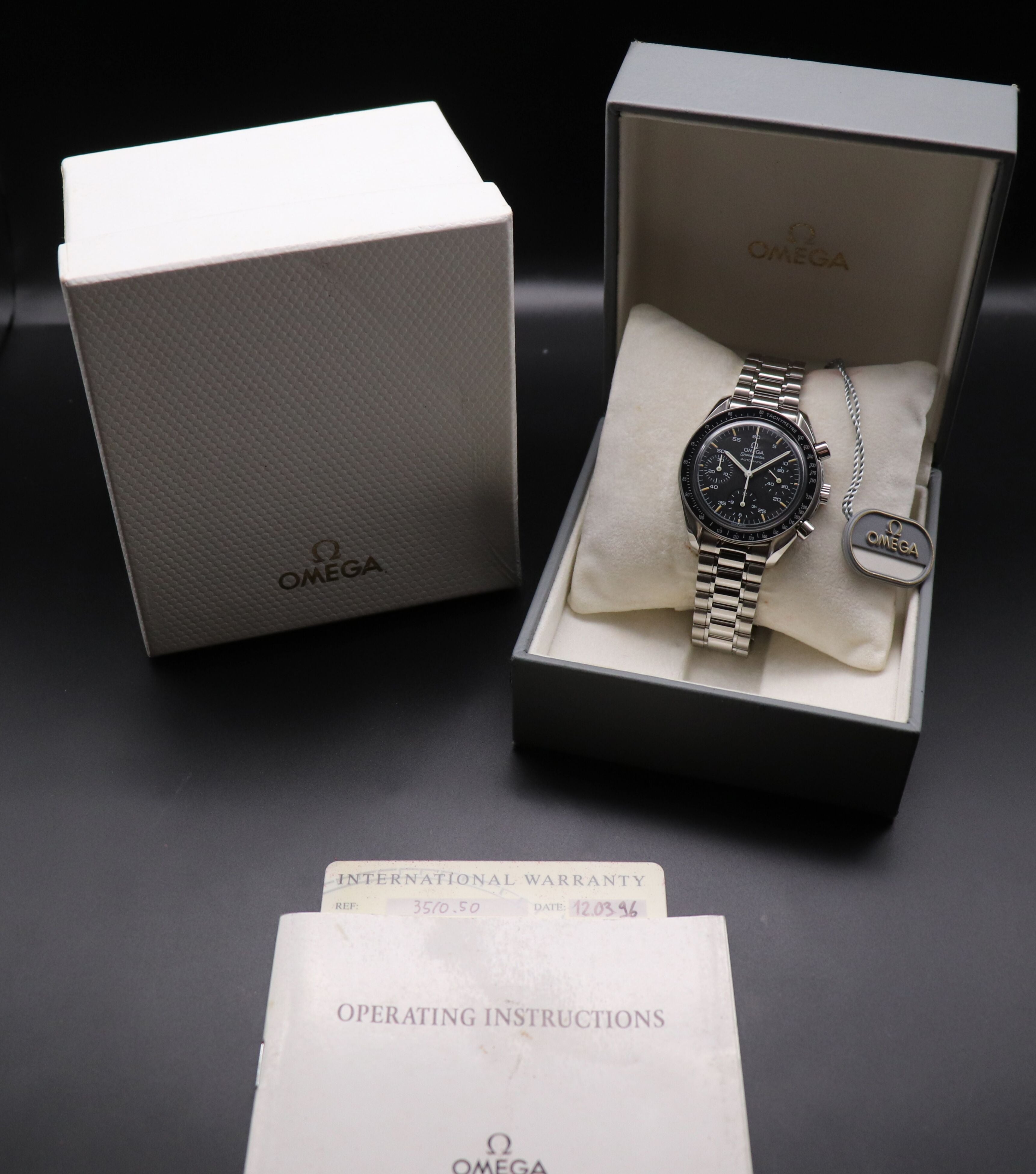 Omega Speedmaster Reduced 3510.50 Fullset 1996 Box+Papers