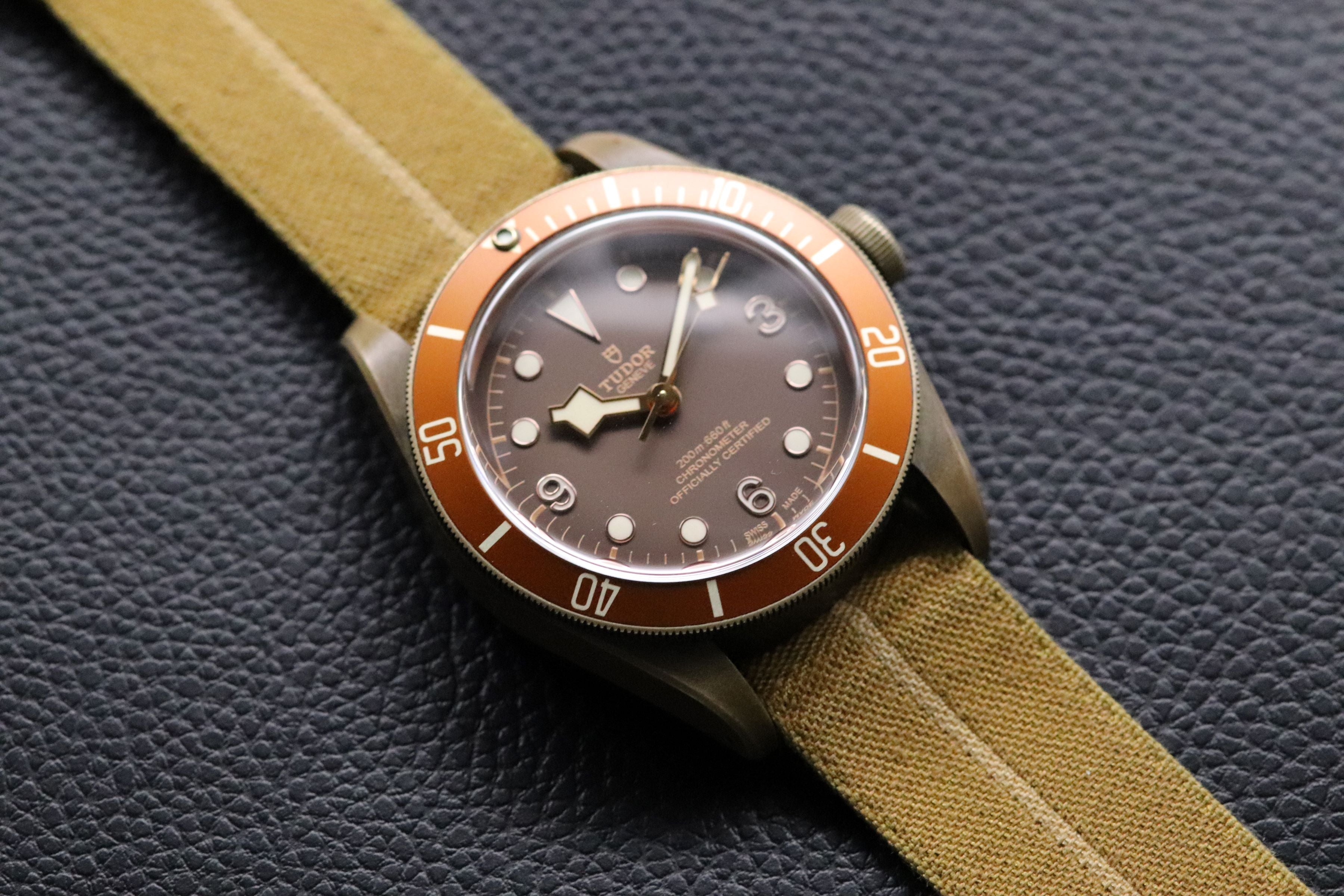 Tudor Black Bay 79250B Bronze 2016 Millitary Explorer Dial