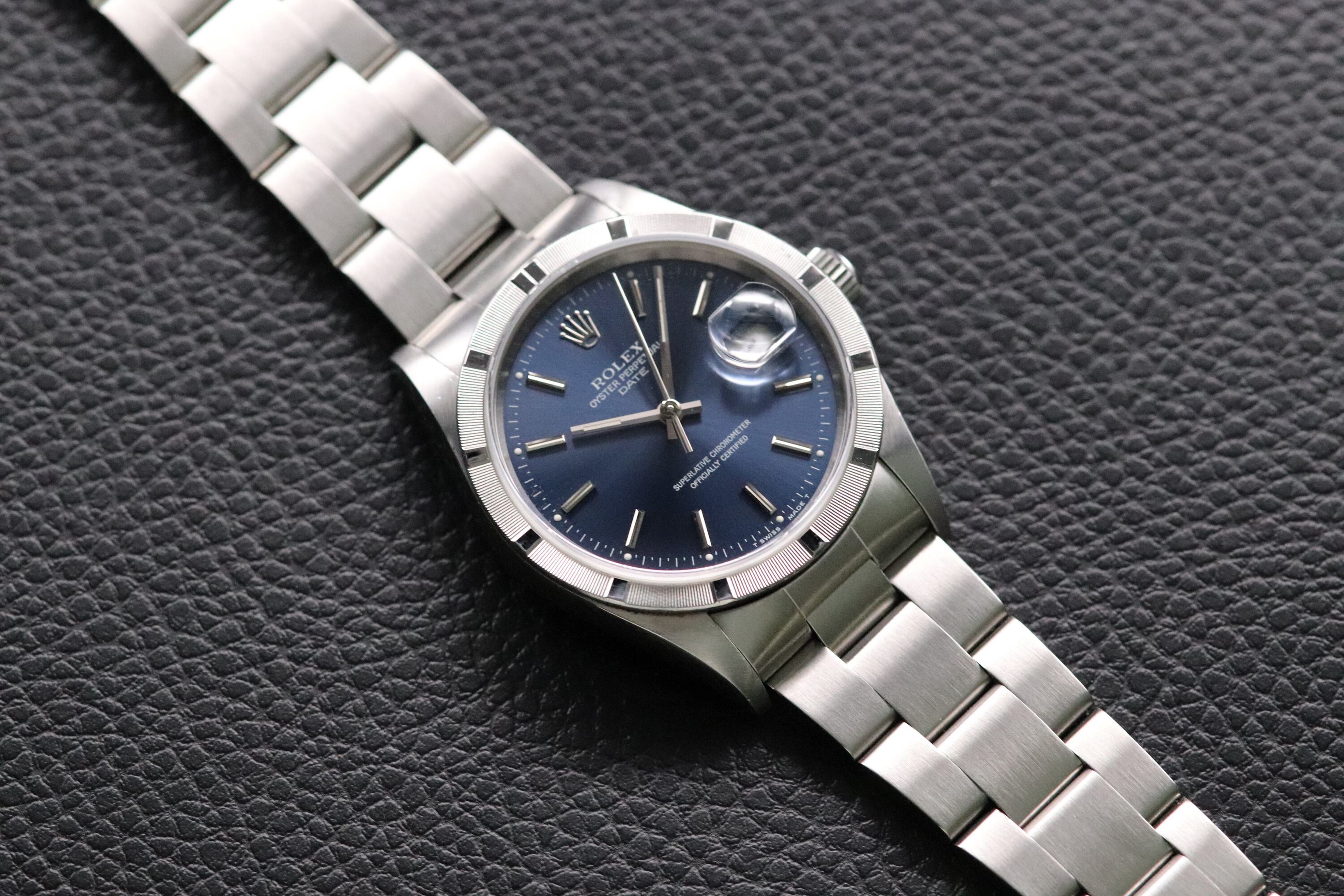 Rolex Date 15210 Blue Dial 1996