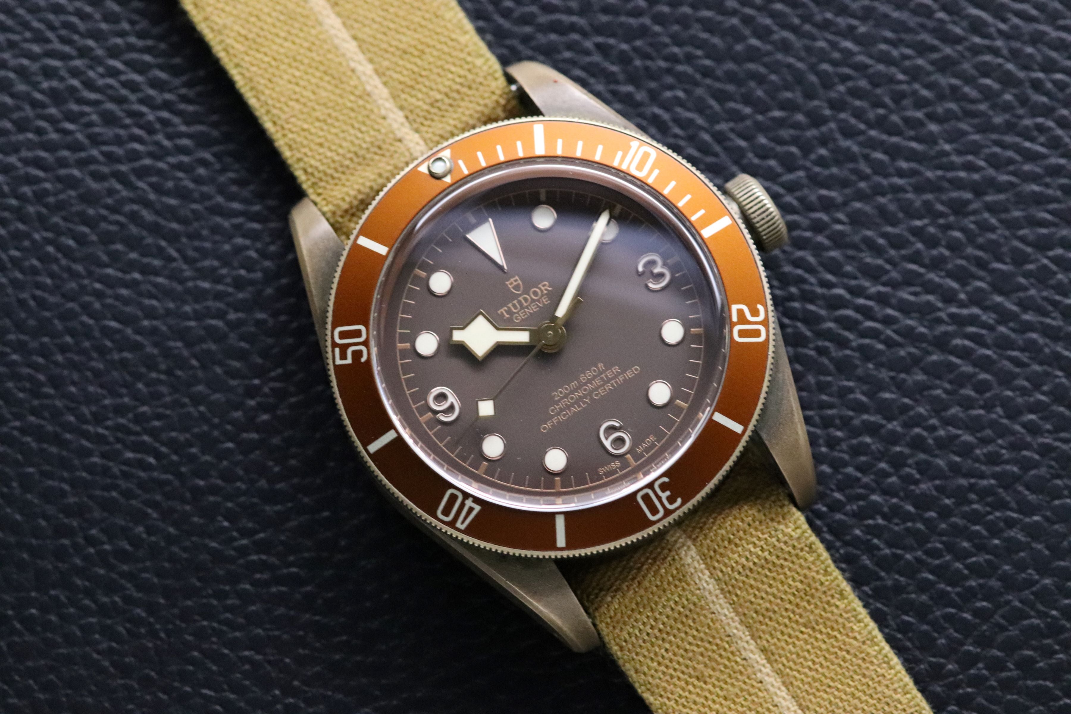 Tudor Black Bay 79250B Bronze 2016 Millitary Explorer Dial