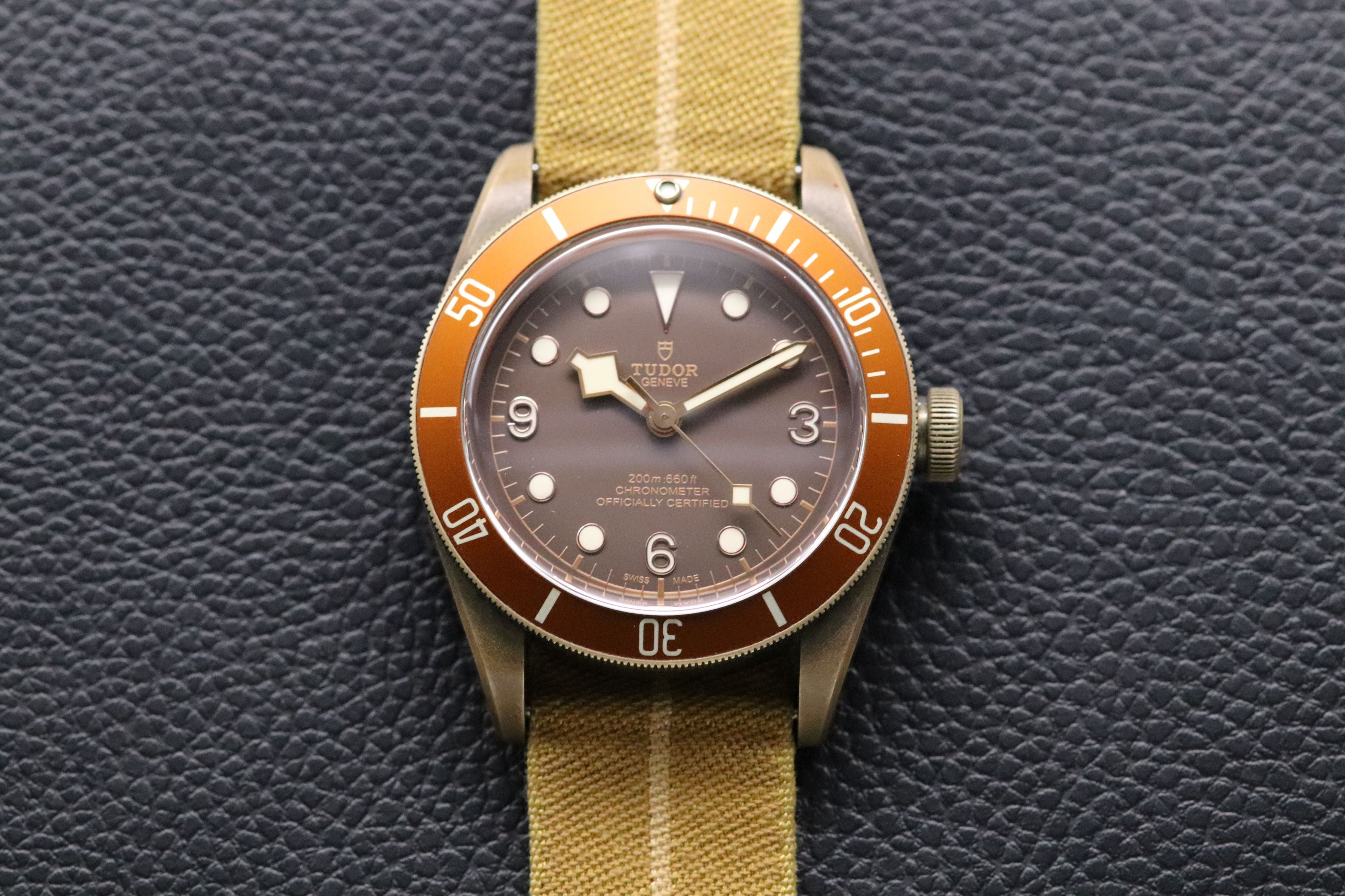 Tudor Black Bay 79250B Bronze 2016 Millitary Explorer Dial