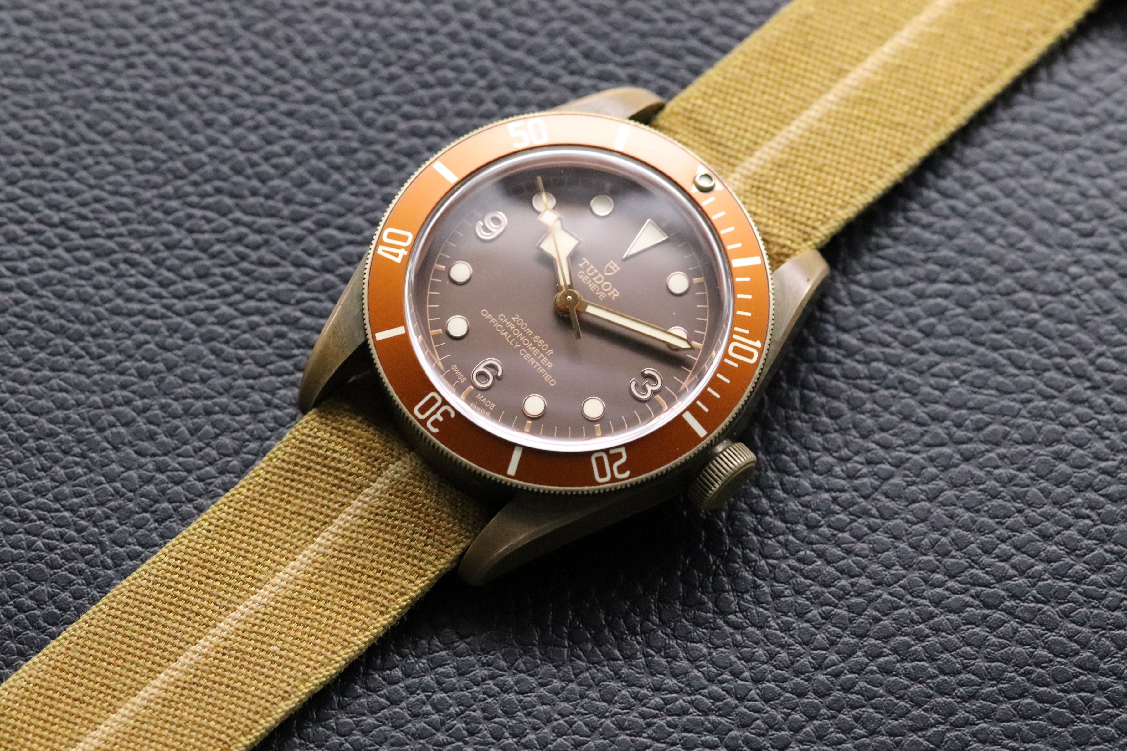 Tudor Black Bay 79250B Bronze 2016 Millitary Explorer Dial