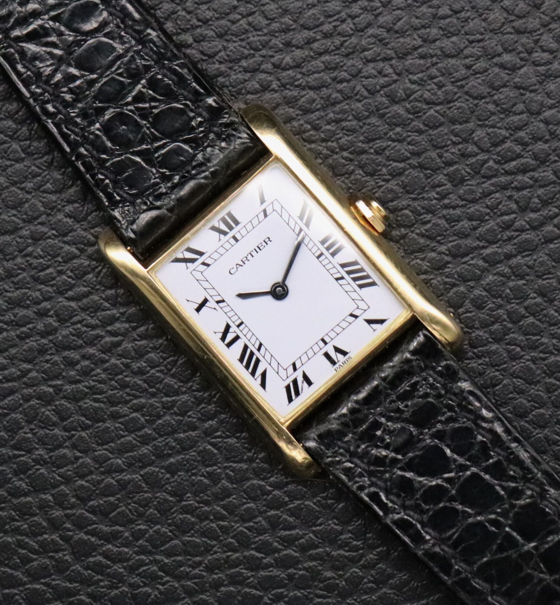 Cartier Tank Louis Cartier 1960 Paris Dial Long Lugs